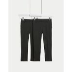 Marks & Spencer 2'li Erkek Çocuk Slim Fit Esnek Okul Pantolonu (2-18 Yaş) - Siyah - -- - 13 - 14 Yaş