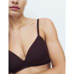 Marks & Spencer 3'lü Balensiz Pamuklu T-Shirt Sütyeni Seti - 85DD - Kahverengi