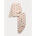 Marks & Spencer Araba Baskılı Polar Pijama Takımı (1-16 Yaş) - Siyah Mix - 2 - 3 Yaş