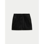 Marks & Spencer Kadife Mini Etek - Siyah - 42