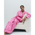 Marks & Spencer Pamuklu Saten Pijama Takımı - Pembe Mix - 48/LNG