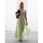 Marks & Spencer Pileli Maxi Etek - Yeşil - 44
