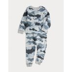 Marks & Spencer Polar Kamuflaj Desenli Pijama Takımı (1-16 Yaş) - Mavi Mix - 7 - 8 Yaş