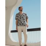 Marks & Spencer Regular Fit Kısa Kollu Keten Gömlek - SREG - Siyah