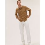 Marks & Spencer Straight Fit Jean Pantolon - 38 / 31 - Krem - --