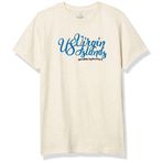 Marky G Apparel Kız Baskılı ABD Adaları Grafik İnce Jarse Tişört, Natural, M