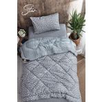 MARLA HOME Star Desenli Tek Kişilik Çift Taraflı Welsoft Yorgan Seti Wellsoft Battaniye Pofuduk Yumuşak Yorgan
