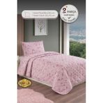 Marla Home Tek Kişilik Pike Takımı | 160X230 cm | Çok Amaçlı Yatak Örtüsü & Battaniye - Pembe