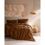 Marla Müslin King Size %100 Pamuk Lastikli Nevresim Takımı - Tarçın - 240 x 220 cm