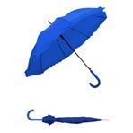 Marlux 10132A 1. Sınıf Kalite Baston Tip Rüzgara Dayanıklı 8 Fiber Telli Mavi Kadın Şemsiye