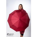 Marlux Bordo Puantiyeli Fiber 10 Telli Tam Otomatik Rüzgara Dayanıklı Şemsiye M24MAR718LC