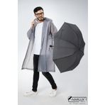 Marlux M21MAR077R003 Siyah Koyu Gri Unisex Yarasa Tip Kırılmaz Şemsiye