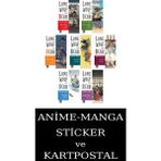 Marmara Çizgi Lone Wolf And Cub 1-2-3-4-5-6-7 Manga Seti (7 Kitap) / Yalnız Kurt ve Yavrusu / Anime-Manga Sticker ve Kartpostal Hediye