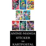 Marmara Çizgi Zom 100 1-2-3-4-5-6-7-8 Manga Seti (8 Kitap) / Anime-Manga Sticker ve Kartpostal Hediye
