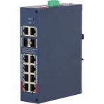 Marmara Qumasch Dahua CHS4212-8GT-110, 8 Port, Gigabit, Poe 110W, 2 Port Uplink, 2 Port Sfp, Cloud Yönetilebilir, Switch