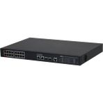 Marmara Qumasch Dahua S4220-16GT-240, 16 Port, Gigabit, Poe 240W, 2 Port Gigabit Uplink, 2 Port Sfp Gigabit Combo, Longe Range 250MT, Cloud Yönetilebilir, Switch