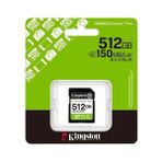 Marmara Qumasch Kıngston 512GB Canvas Select Plus Gen3 Sdxc Uhs-I U1 V10 150MB/S CLASS10 Hafıza Kartı SDS3/512GB
