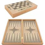 Marmara Yakma Ahşap Tavla – 12 Mm Mdf Kasa, Parlak Selefon Kaplama, 36 Mm & Siyah Tavla Pulları, 9 Mm Zar – Dayanıklı, Şık Tasarım