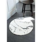 Marmera Yuvarlak Banyo Paspası 70x70 Koyu Gri