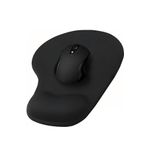 MAROKEN Bilek Destekli Mouse Pad Siyah Fare Klavye Altlık Kaydırmaz Masa Matı Bilgisayar Aksesuar Organizer
