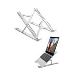 MAROKEN Laptop Standı Ayarlanabilir Metal Notebook Yükseltici Altlık Çalışma Masası Düzenleyici Soğutucu Fan