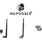 MAROOBLE 600 Mbps Wifi Alıcıları Uyumlu USB Wifi Anten Wifi 5 Dbi Çubuk Antenli Model