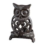 Marooma Demir Kuş Mumluk, Vintage Ferforje Baykuş Şekilli Demir Mumluk, Vintage Adak Tea Light Mumluklar, Ev Bahçe Masası için Dekoratif Kuş Heykelcik Tealight Mumluk(#2)