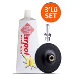 Marpol Metal Parlatma Cilası Pasta Cila Otomotiv Polisaj Jant Parlatıcı 200 gr (3'LÜ SET)