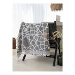 Marrakech Pamuk Peştamal Gri / Siyah 90x160 - Keseli