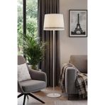 Marrien Cora Luxury Zemin Lambaderi, Modern Salon ve Oturma Odası Köşe Aydınlatması - Krem - 145 cm – Ayaklı Lambader, Zemin Lambası, Okuma Köşesi için Modern Yer Lambası