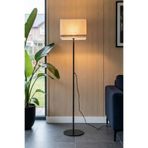Marrien Corner Luxury Dikdörtgen Başlıklı Zemin Lambaderi, Modern Salon ve Oturma Odası Köşe Aydınlatması - Siyah - 145 cm – Ayaklı Lambader, Zemin Lambası, Okuma Köşesi için Modern Yer Lambası