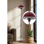 Marrien Luna Tulip Tek Ayaklı Bordo Modern Metal Lambader Oturma Odası & Yatak Odası & Salon Lambası