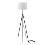 Marrien Tresa Metal Ayakli Tripod Lambader Aya Beyaz