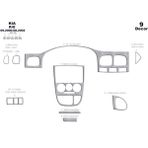 Mars Cockpit Design Kia Rio Konsol-Maun Kaplama 2000-2002 9 Parça - Renkli - ALÜMİNYUM