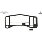 Mars Cockpit Design Mercedes Connecto 0345K Konsol-Maun Kaplama 1997-2001 2 Parça - Renkli - GRİ KARBON
