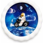 Mars Concept Çocuk Odası Astronot Temalı LED Tavan & Duvar Lambası 50CM │ 3 Renk Işık - Günışığı / Sarı / Beyaz - Çok Renkli