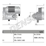 Mars Motoru 12 V 1.2 Kw Toyota Aurıs 12- 1.3 Yarıs 11- 1.3 1.5 - Denso Dsn1009