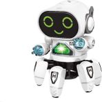 Mars Store1 Mini Altı Pençeli Robot Şarkı ve Dans Oyuncak (Yurt Dışından) - Beyaz