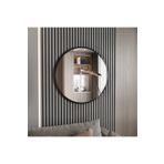 Marsah Home 80 Cm Siyah Metal Çerçeveli Yuvarlak Ayna