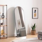 Marsah Home Metal Çerçeveli Oval Ayaklı Boy Aynası, Siyah, 180X70