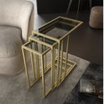 Marsah Home Rozy Zigon Sehpa, Gold