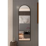 Marsah Home Siyah Metal Çerçeveli 150 X 60 Cm Oval Ayaksız Boy Aynası