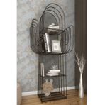 Marsah Home Viola Kaktüs Metal Kitaplık, Siyah