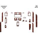 Marscockpitdesign Chevrolet Captiva Konsol-Maun Kaplama 2007-2012 19 Parça - Renkli