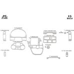 Marscockpitdesign Daf Xf 105 Ön Torpido Kaplama Alüminyum 13 Parça 2006-›