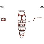 Marscockpitdesign Ford Fiesta Konsol-Maun Kaplama 2005-2010 10 Parça - Renkli