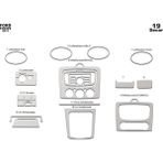 Marscockpitdesign Ford Focus Konsol-Maun Kaplama 2011 19 Parça - Renkli - ALÜMİNYUM