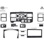 Marscockpitdesign Ford Transit Journey Piano Black Kaplama 2006-2010 19 Parça - Renkli - GRİ KARBON