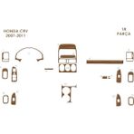 Marscockpitdesign Honda Cr V Konsol Kaplama-Maun Kaplama 2007-2011 - Renkli - AÇIK MEŞE