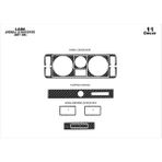 Marscockpitdesign Lada Jiguli Konsol-Maun Kaplama 2104-2105 11 Parça - Renkli - GRİ KARBON